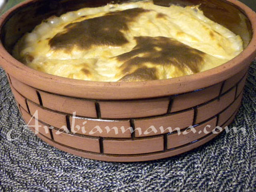 A Tajine bowl with food