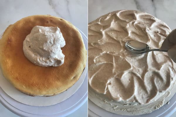 Step by step photos for making Cinnamon layered cake