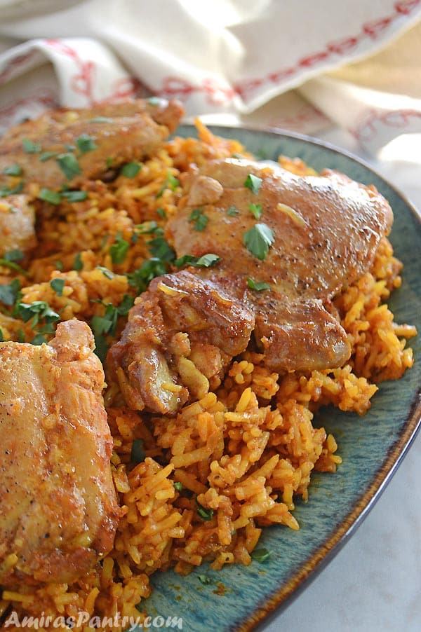 One Pot Middle Eastern Chicken And Rice Kabsa