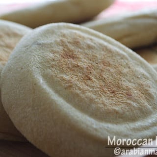 A close up of a round bread