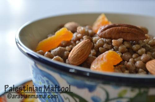 A bowl of Lentils on a plate, with Nuts