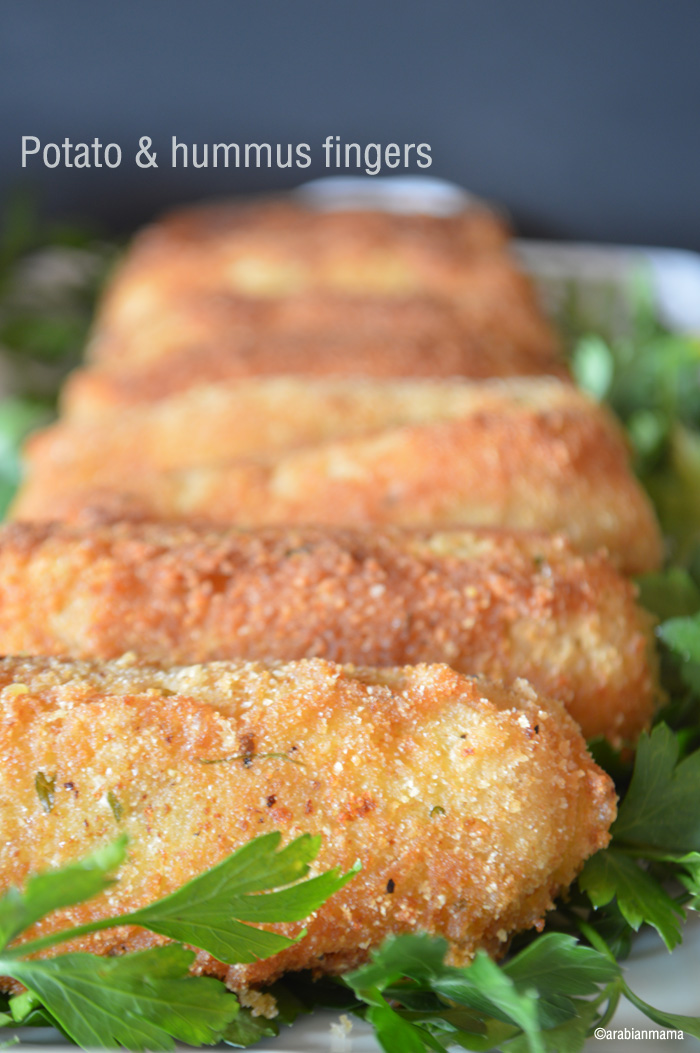 Mashed potatoes hummus fingers Amira's Pantry