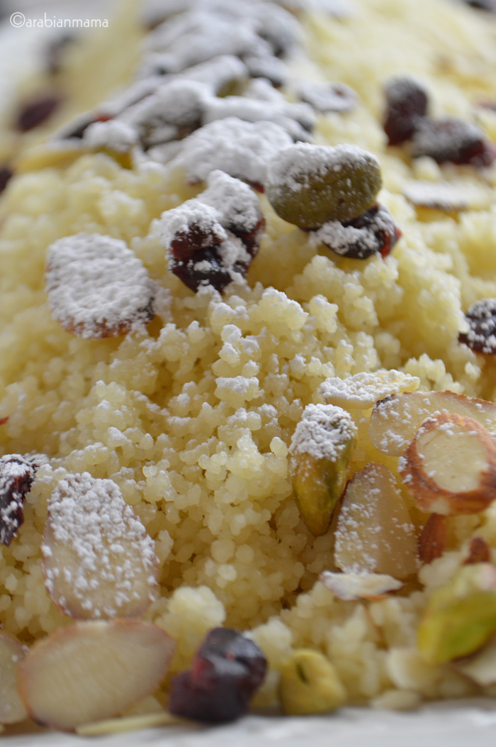 Easy dessert Sweet Couscous Amira's Pantry