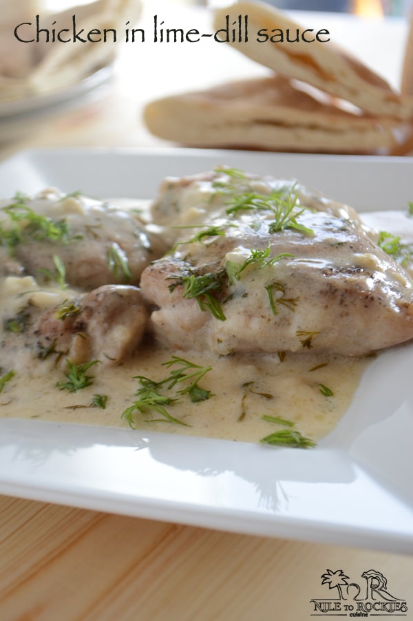 Chicken in lime and dill sauce Amira's Pantry