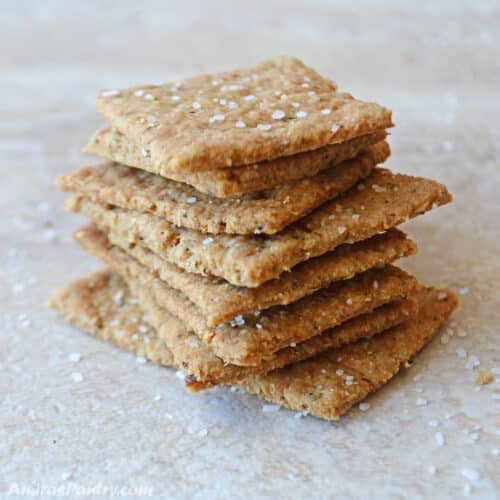 Homemade flatbread crackers - Amira's Pantry