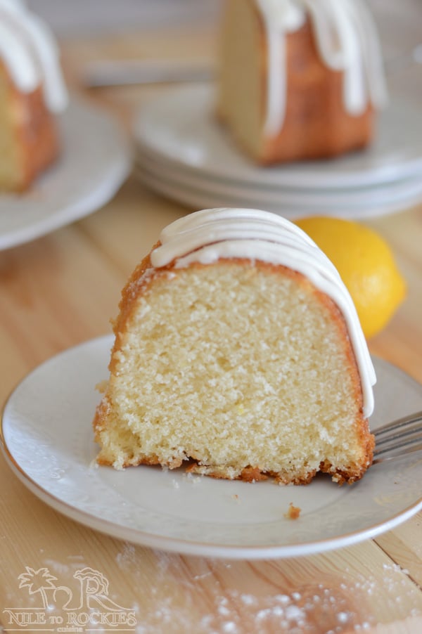 A pretty classic lemon pound cake that has a delicate and pleasant fresh lemon flavor with a dense, moist crumb.