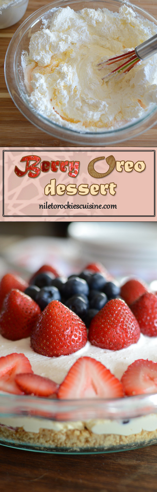 No bake mixed berry oreo dessert | Amira's Pantry