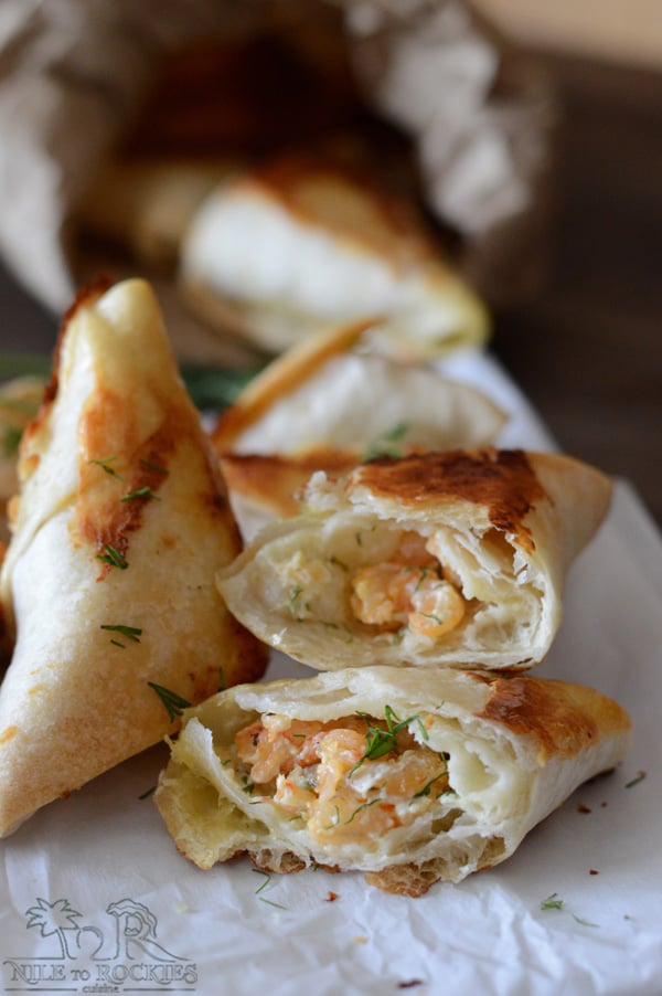 Oven Baked creamy Shrimp Samosa Recipe Amira's Pantry