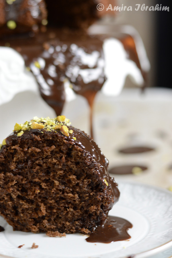 A close up of a piece of cake covered in chocolate