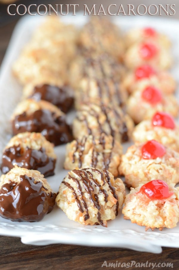 A close up of food, with Coconut Macaroons