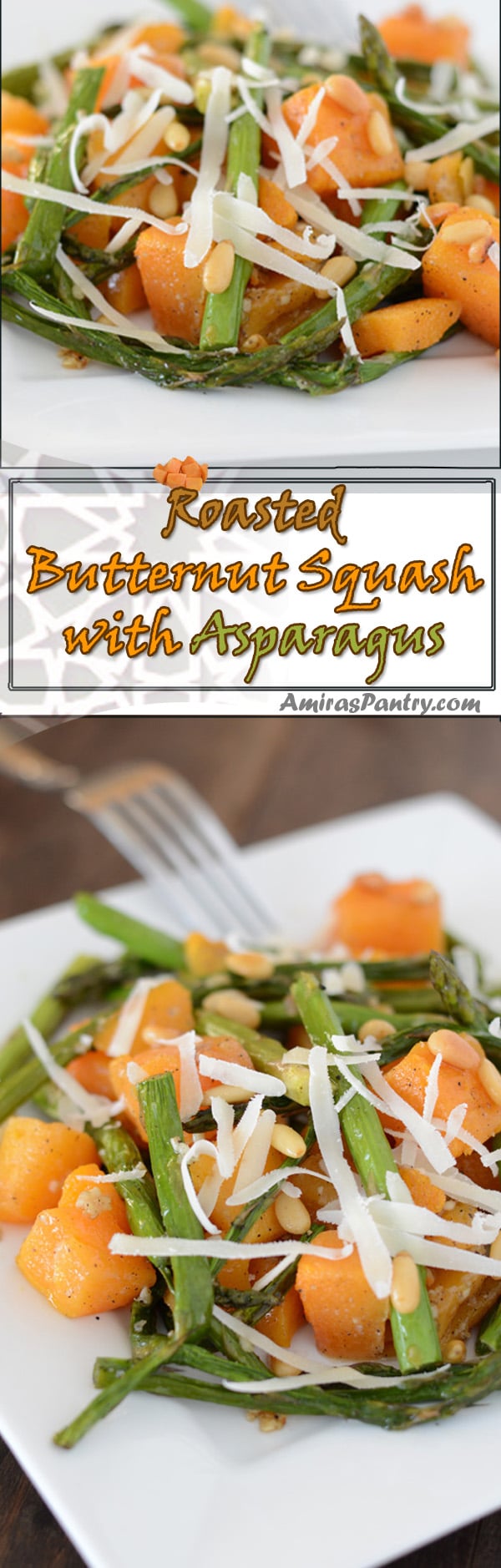 An infograph for Butternut squash recipe