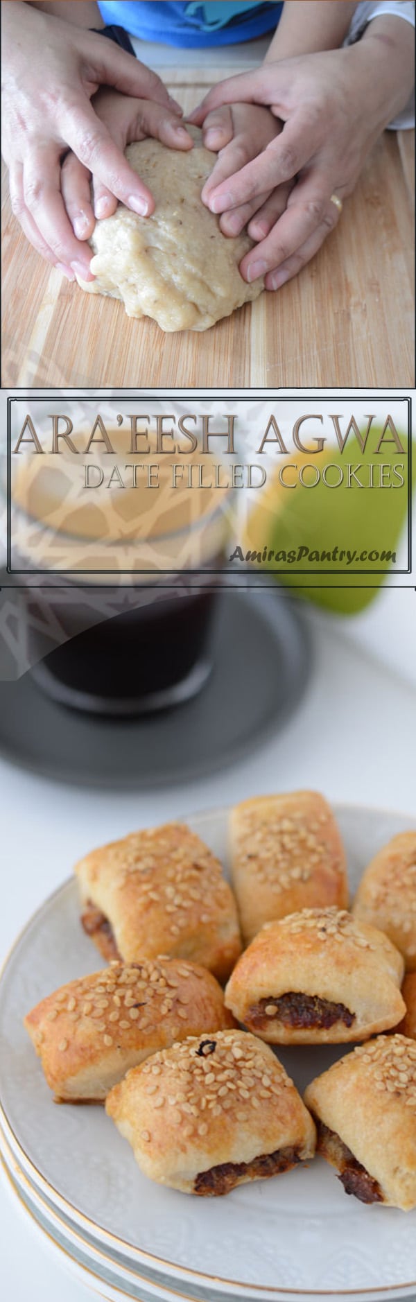Tasty date filled rolls, this Egyptian Ara'eesh recipe can be made plain crunchy or soft. A perfect snack anytime of the day.