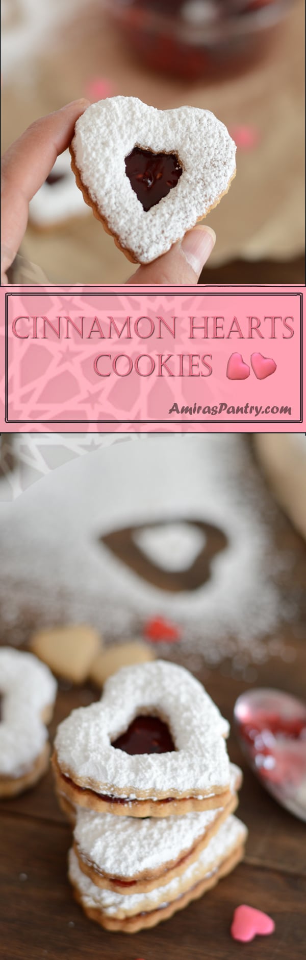 Cinnamon hearts cookies Amira's Pantry