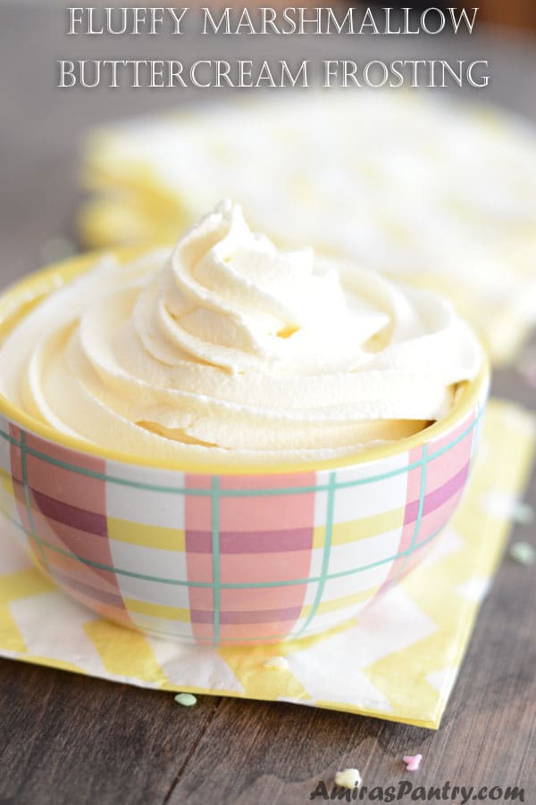 Marshmallow Buttercream Frosting - Amira's Pantry