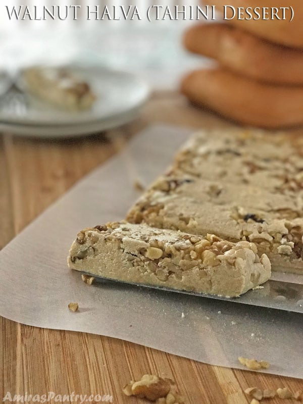 Discovering Tahini Dessert; How to make Walnut Halva AKA Halawa Amira