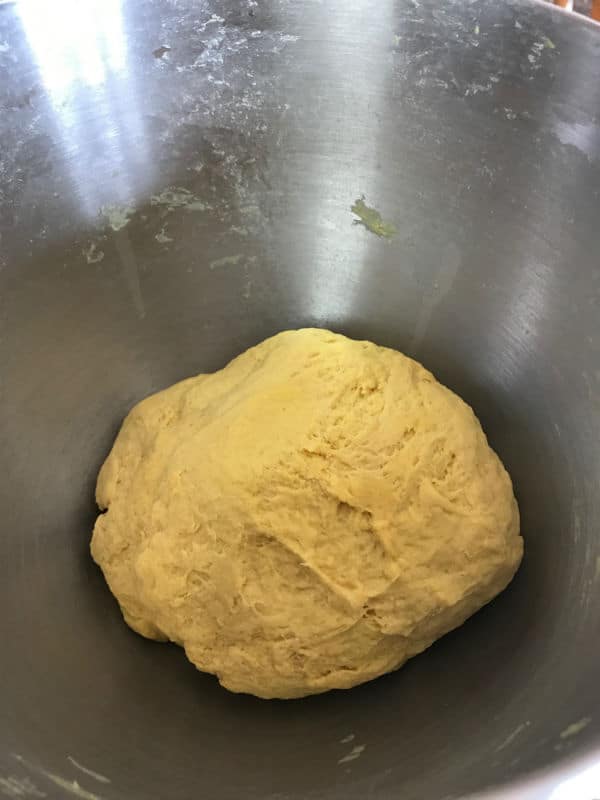 A bowl with dough