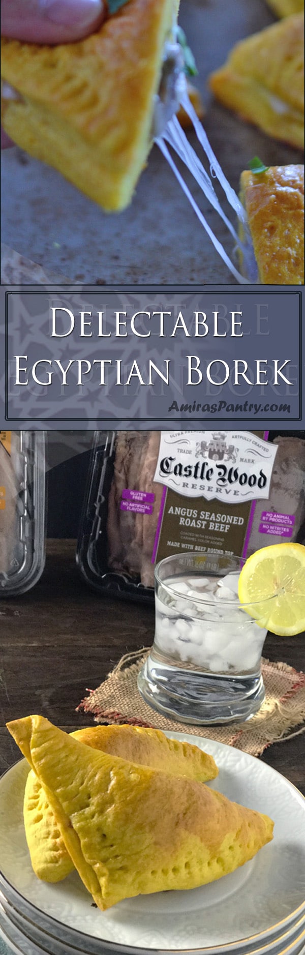 An infograph for Egyptian Borek recipe