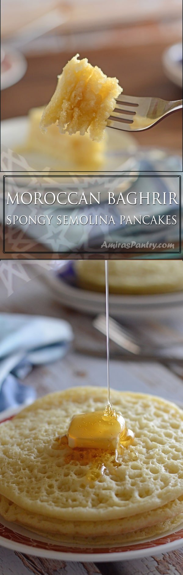 An infograph for making Baghrir pancakes