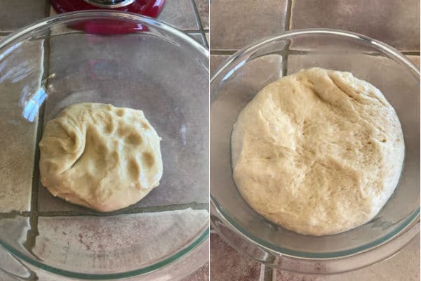 Step by step photos showing how to making bread rolls