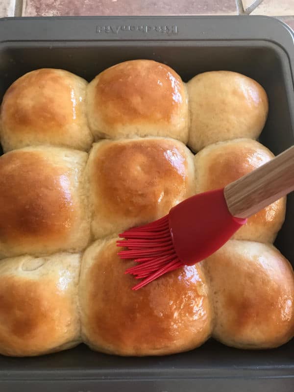 Step by step photos showing how to making bread rolls