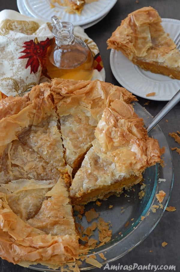 Pumpkin Pie with Phyllo Crust Amira's Pantry