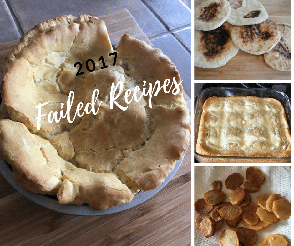 pictures of failed recipes of 2017.