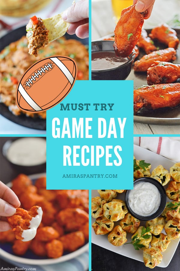 An inforgraph for game day recipes