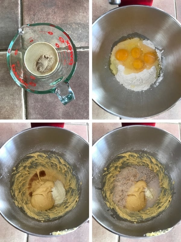 Steps to making no alcohol baba dough.