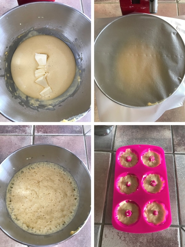 Step by step photos for making Baba cupcakes
