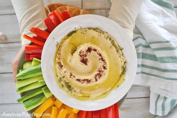 how to make hummus with tahini | Amira's Pantry