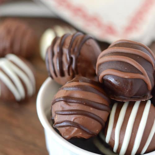 No-Bake Chocolate Chip Cookie Dough Truffles - Amira's Pantry