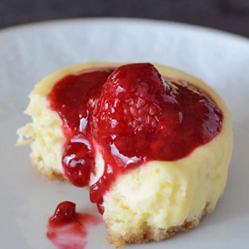 Mini Raspberry Cheesecake Amira S Pantry