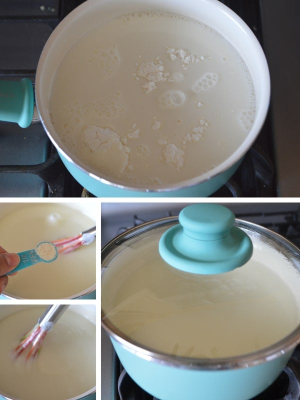 Steps to make Lebanese milk ice cream aka Booza.