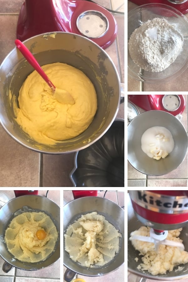 steps to making golden orange saffron bundt cake