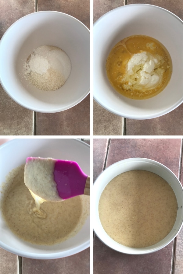 Steps for making semolina cake with cream