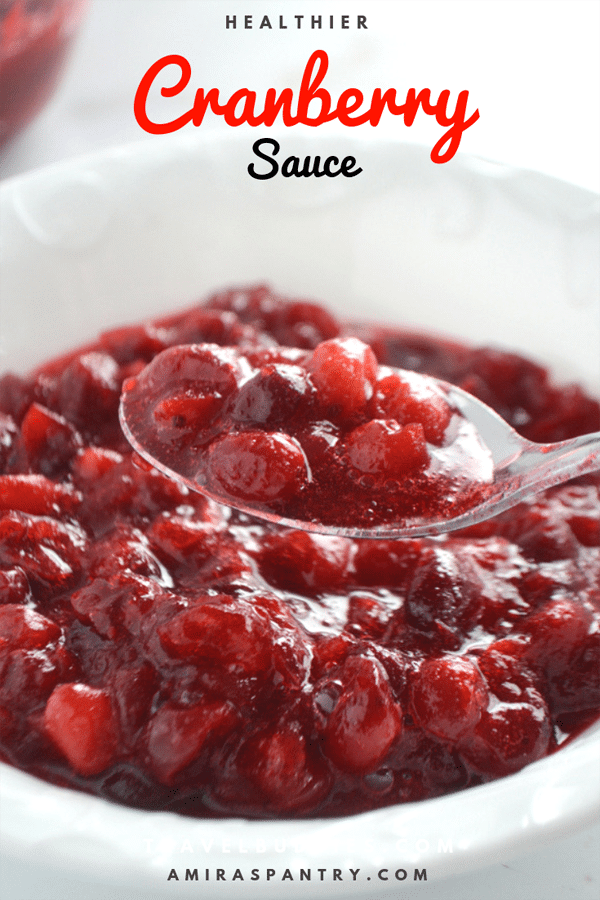 How To Make Cranberry Sauce Healthier | Amira's Pantry