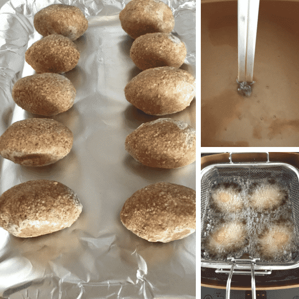 A tray of food, with Kibbeh and Beef