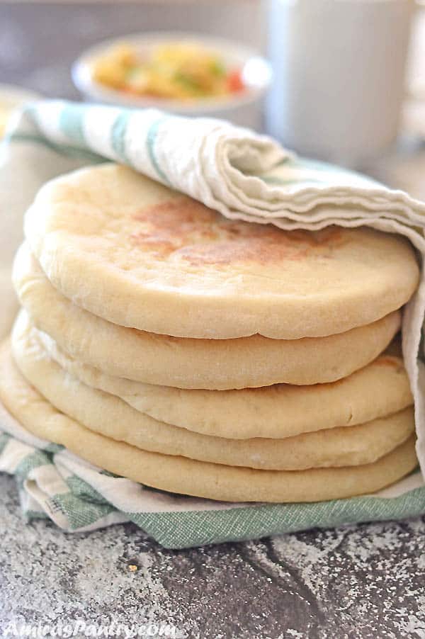 Pita bread recipe; quick and easy | Amira's Pantry