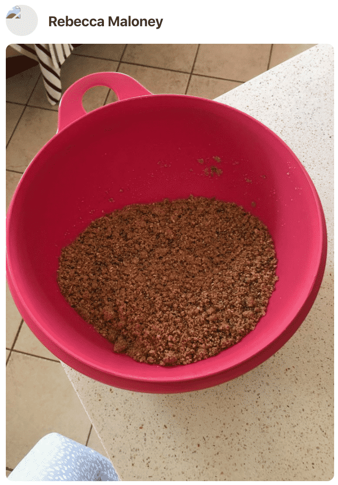 A bowl of food, with Spice made by a fan