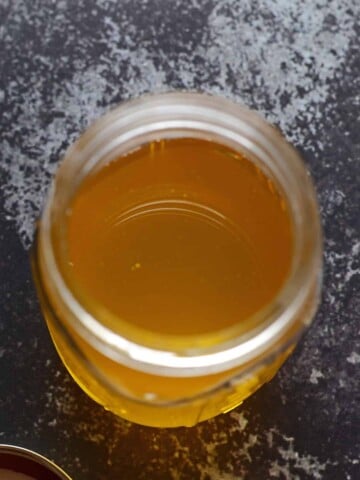 A jar with Ghee