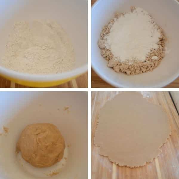 Step by step photos with Cinnamon and Dough