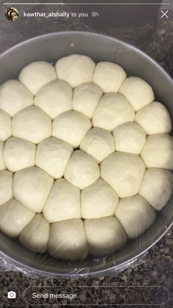 Step by step photos showing how to making bread rolls