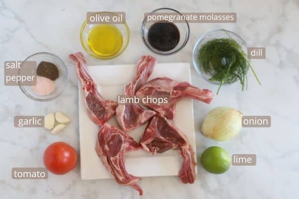 marinated lamb chops ingredients