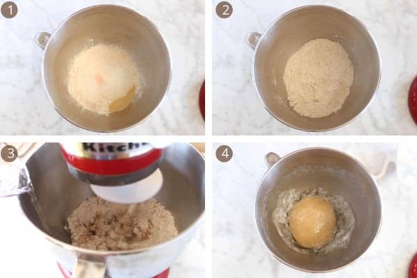 Making whole wheat pita dough