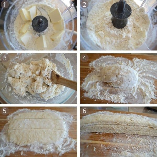 Step by step photos for making buttermilk biscuits