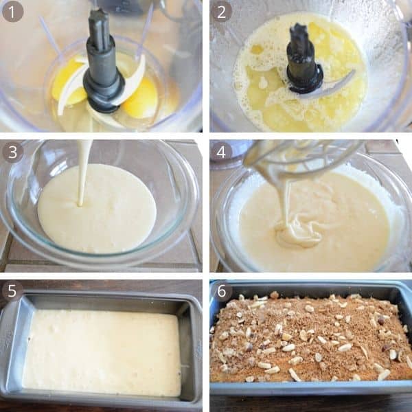 Step by step photos for making Cinnamon cake