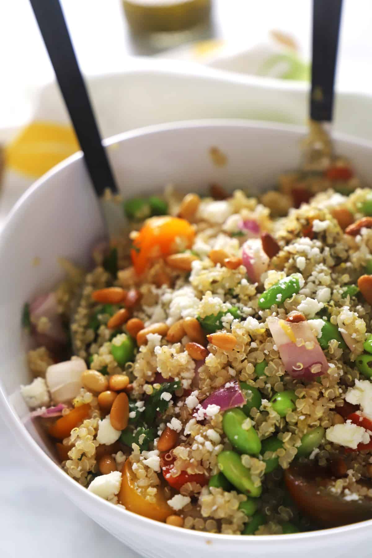 Edamame quinoa salad Amira's Pantry