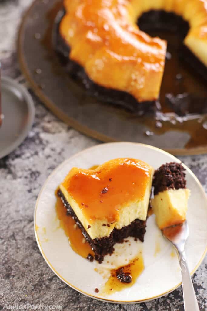 Chocolate flan cake - Amira's Pantry