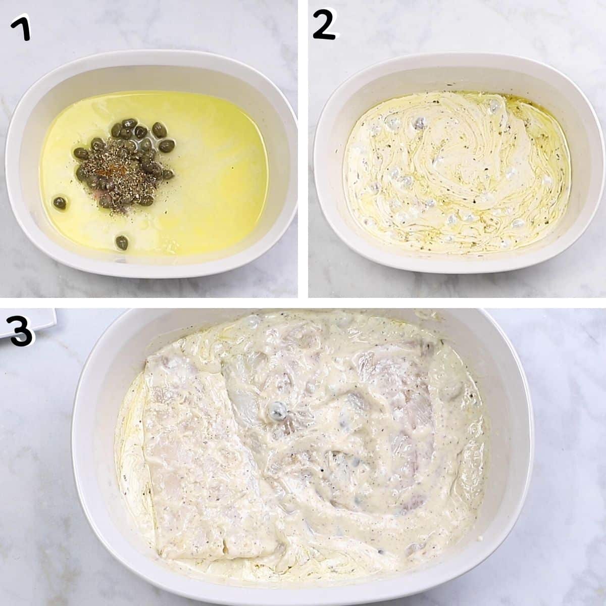 fish with cream step by step