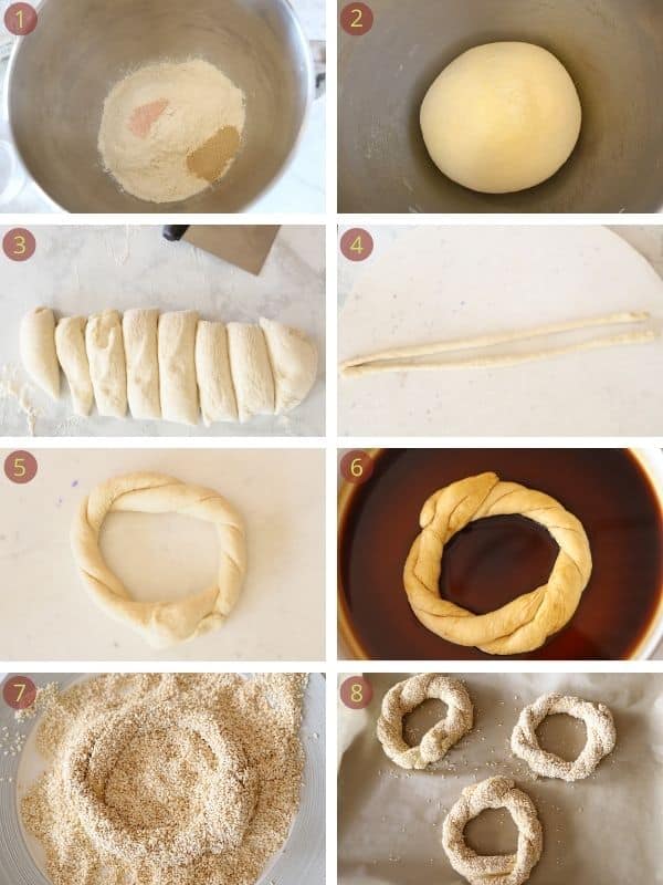 steps for making simit
